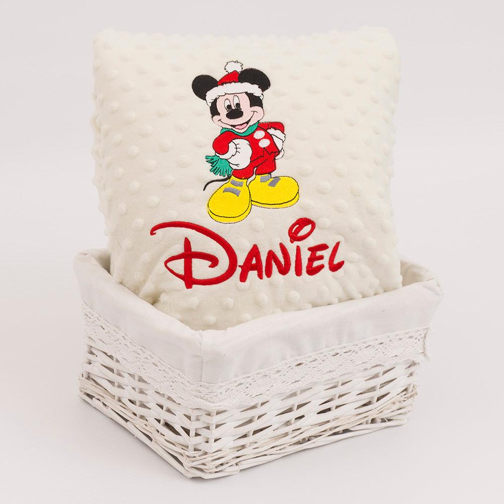 Manta Bebe Personalizada Navidad Mickey Mouse Nanetes - Nanetes #